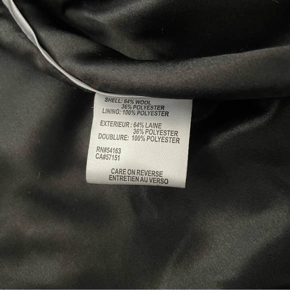 Calvin Klein Premium Wool Blend Bouclé Boyfriend Coat in Midnight Blue Size 6 - Picture 12 of 16